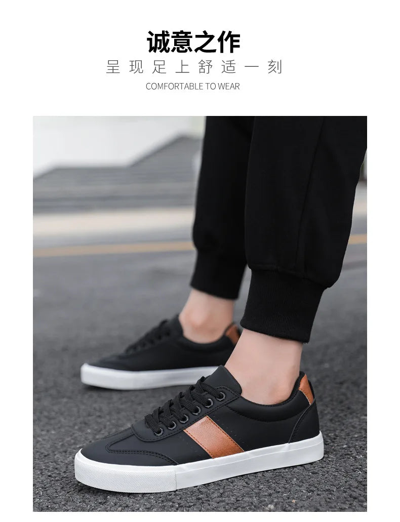 Sneakers Men 2026 Spring Board Shoes Men's Casual Shoes Breathable Student Casual Shoe Low Cut Color Blocked Men's Shoes