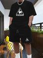 Men's Two-piece Sportswear Short Sleeved T-shirt and Pants Set Running and Fitness Sportswear 2026 Summer Big Discount