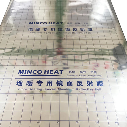 0.06mm Aluminum Foil Insulation Mirror Reflection Film for Underfloor Heating Home Warming Energy Saving