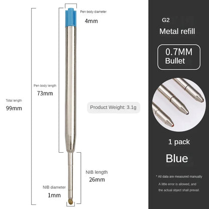 5/10/20pcs L:3.9 In Ballpoint Pen Refills for Parker Pens Medium Point blue red Black Ink Rods for Writing Office Stationery