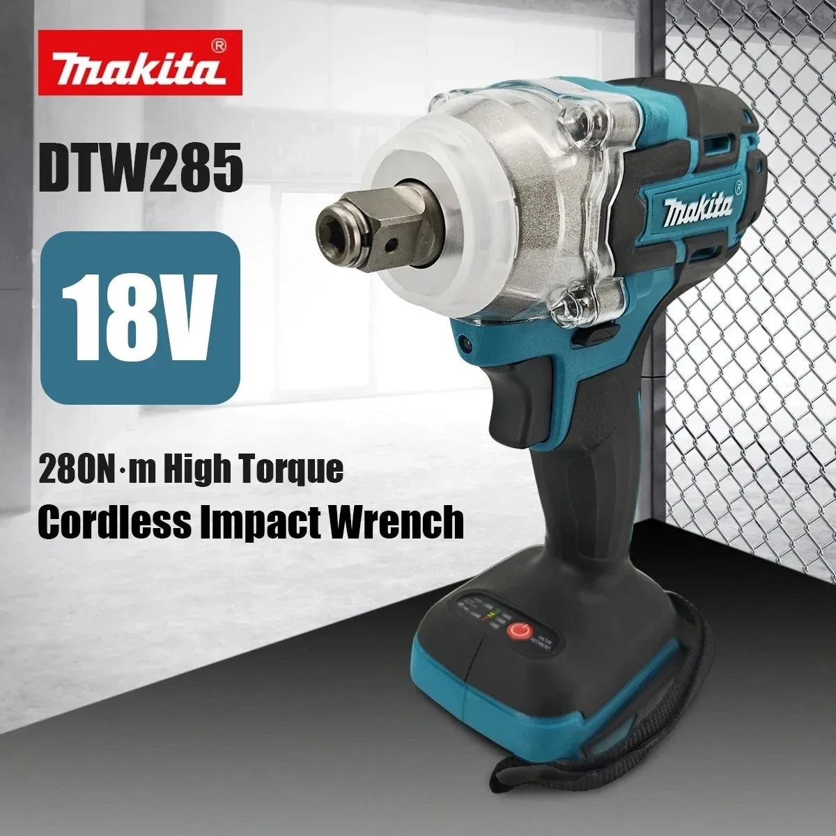 Makita DTW285 18V Brushless Impact Wrench High Torque For Machinery Assembly Daily Household Repair Jobs