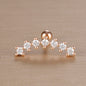1PC 316L Stainless Steel Geometry Stud Earrings For Women Fashion Star Moon Lobe Daith Helix Cartilage Earring Piercing Jewelry