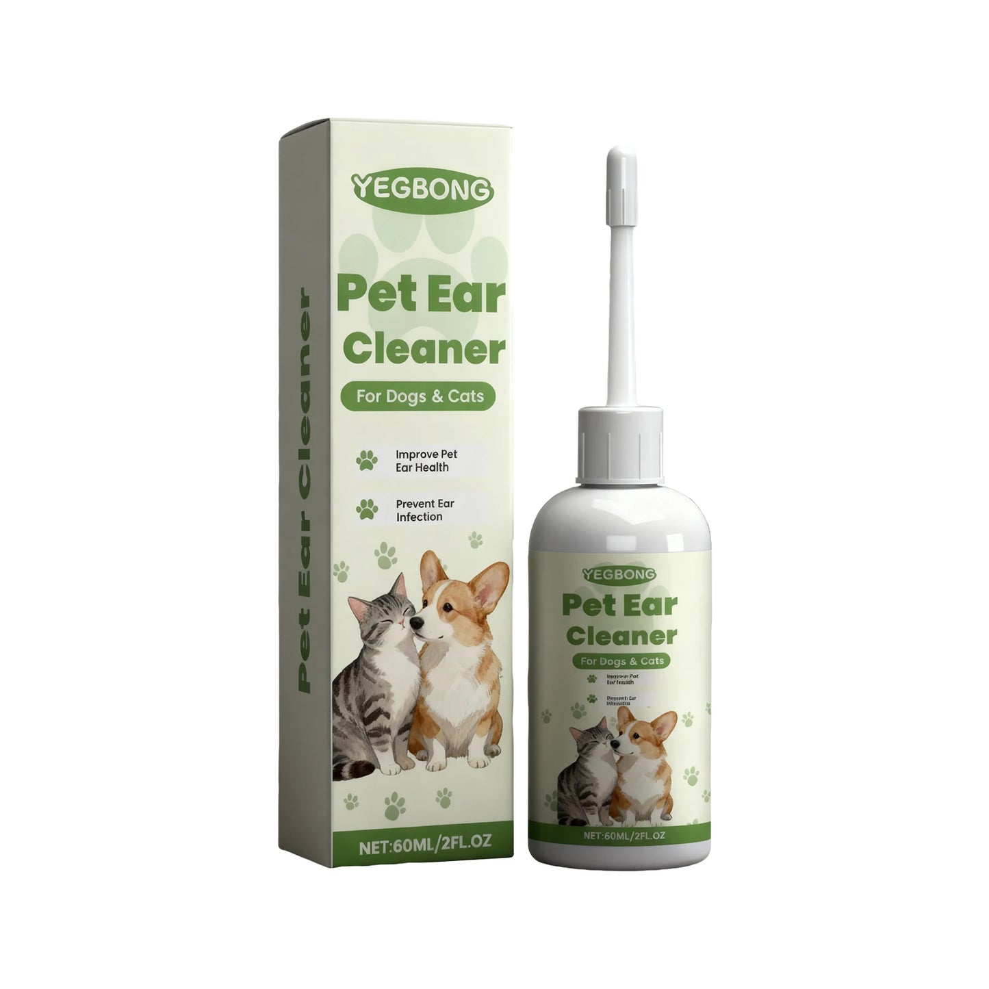 Pet Care Ear Drops Gently Cleaning Earwax Eliminating Odors Reducing Mite Infection Relieve Itching and Discomfort Pet Ear Fluid