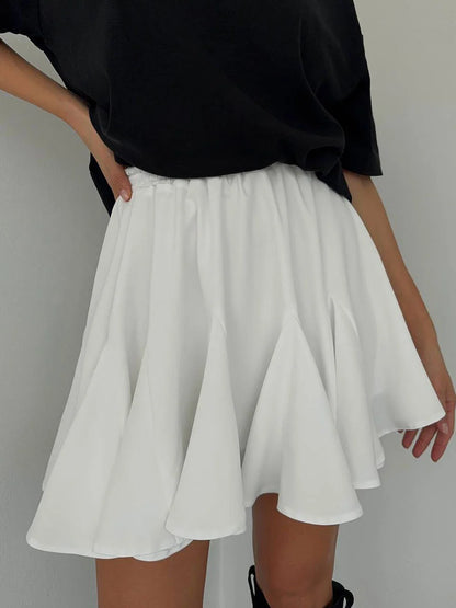 Casual Irregular Lace Up Skirts Women’s Fashion Sexy Low-Waisted Solid Skirts 2026 New Summer Beach Fashion Streetwear Ladies