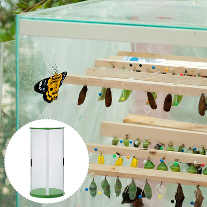 Butterflies Habitat Cage Premium Transparent Mesh Lightweight Breeding Cage Zipper Design Outdoor Observation House Portable