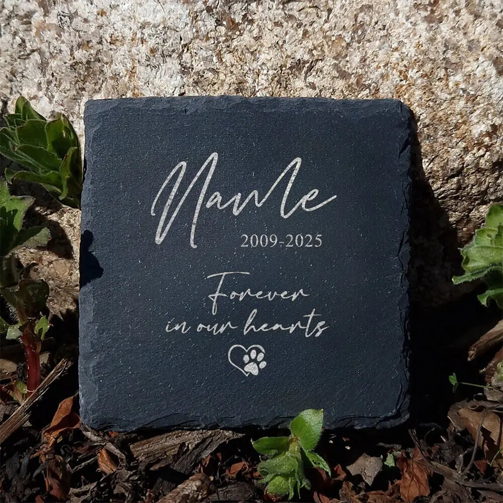 Personalized Dog Memorial Garden Stone Pet Loss Gifts Pet Keepsake Dog Sympathy Gift Pawprint Memorial Stone