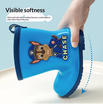 Genuine PAW patrol Rain boots Mars Skye Rubble Chase, Colorful Options Durable Footwear for Toddlers in Wet Condition