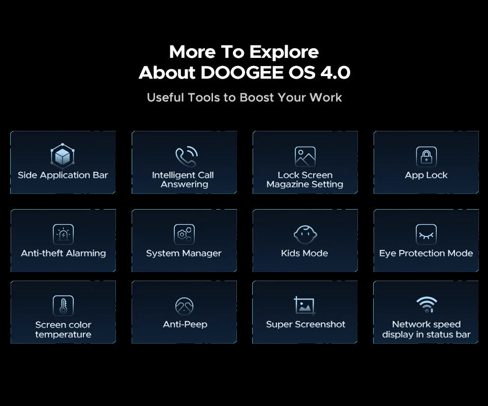 Global Version DOOGEE V40 Pro 5G Rugged Phone 6.78" Display 16GB+512GB Dimensity 7300 200MP AI Camera 8680mAh 33W Fast Charger