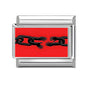 Wholesale Fashion Personalized DIY Red Color Italian Charm Bracelet Watermelon Tomato Bead 9mm Bracelet Stainless Steel Jewelrys