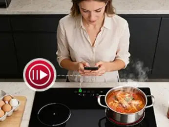 6000W Built-in Ceramic Hob, 4 Zone Induction Cooktop with Touch Control, 9 Power Levels, Timer & Child Lock, 60cm Black Glass