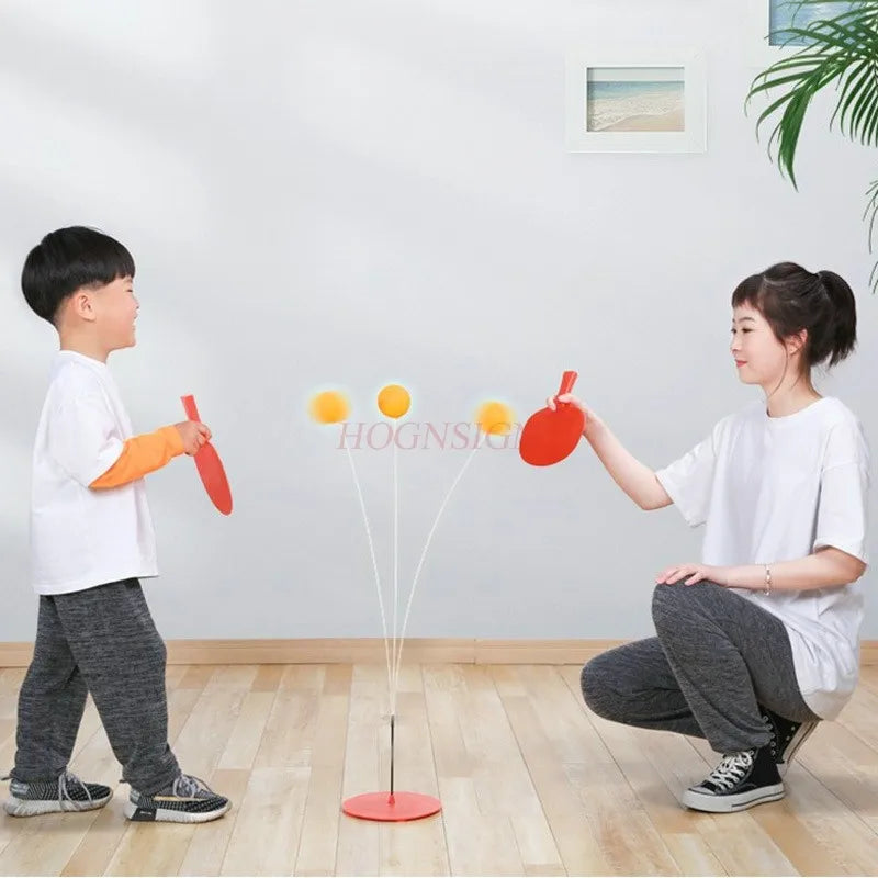 Children's pairs docking training kindergarten indoor table tennis sports toys, racket balls, parent-child interaction
