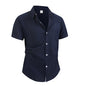 Men's Cotton Linen Shirt Summer Short Sleeve Male Tops 2026 Brand Clothing High Quality Shirts Casual Fashion Shirt For Men