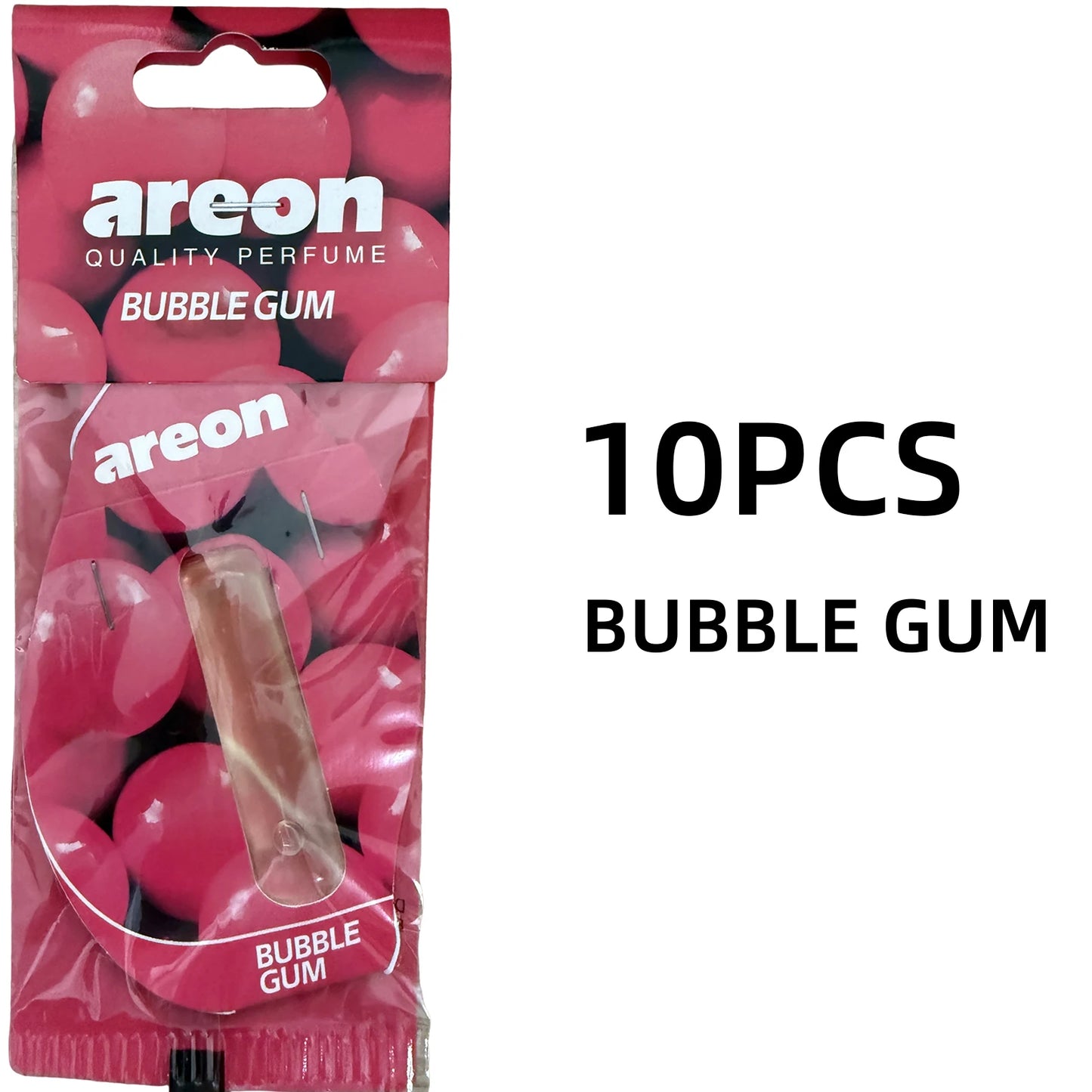Areon 5/20pcs BUBBLE GUM Scent Car Air Freshener, Natural Tea-Scented Paper, Car-Mounted Hanging Type, Car Interior Accessories