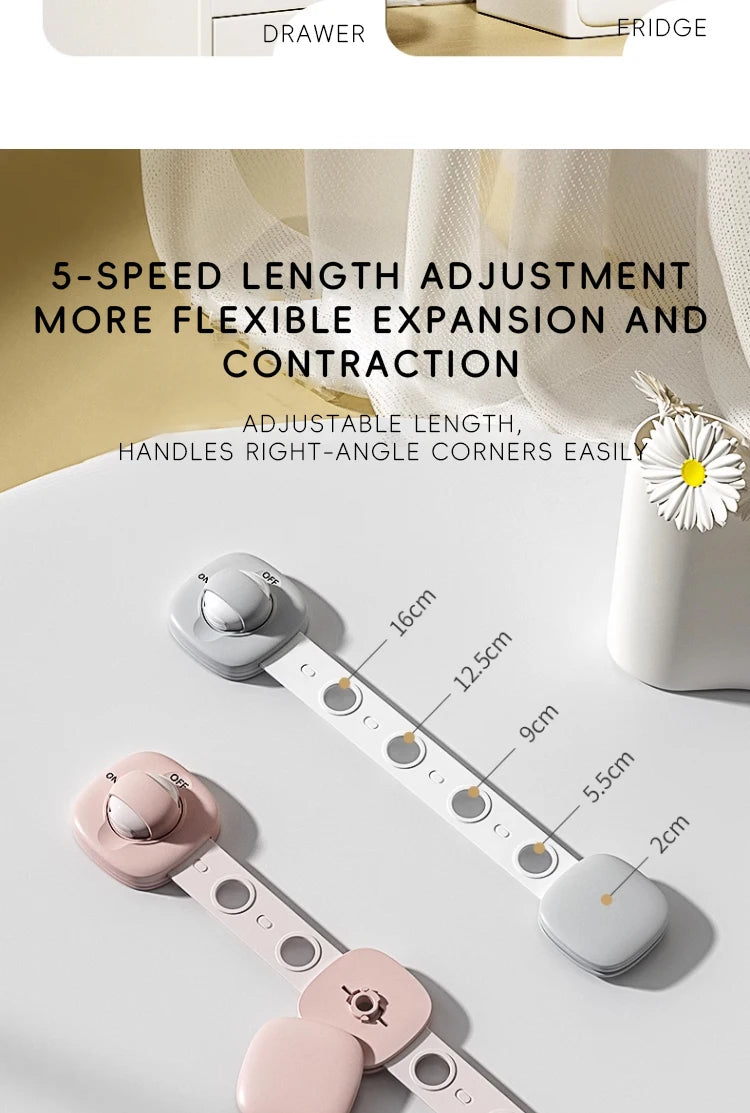 Baby Safety Lock Drawer Child Safety Cabinet Locks Adhesive Cabinet For Drawer Door Latches Baby Safe Straps Child Door Security