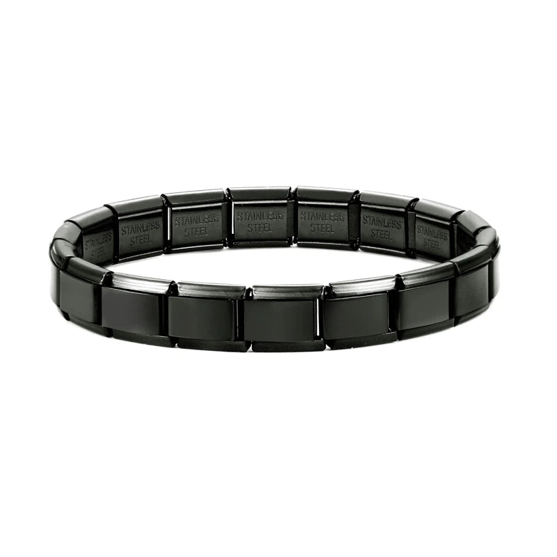 Y2K Italian Charm Bracelets DIY Basic Elastic Charm Stainless Steel Bracelet Fashion Women'S Jewelry Making Wholesale