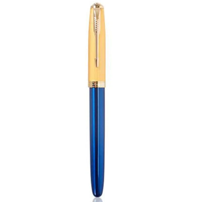 JINHAO 85 Metal/Wood Fountain Pen Golden Cap Extra Fine Nib Ink Pen Office School Supplies Stationery Pens for Writing
