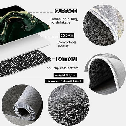 VIKAMA 2D Front Door Mat, Indoor And Outdoor Entrance Carpet, Floor Crack Illusion Carpet, Easy To Clean Carpet, Home Decoration