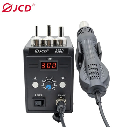 JCD Hot Air Gun 858D 700W BGA Rework Solder Station Soldering Heat Air Gun Station 220V / 110V For SMD SMT Welding Repair Tools