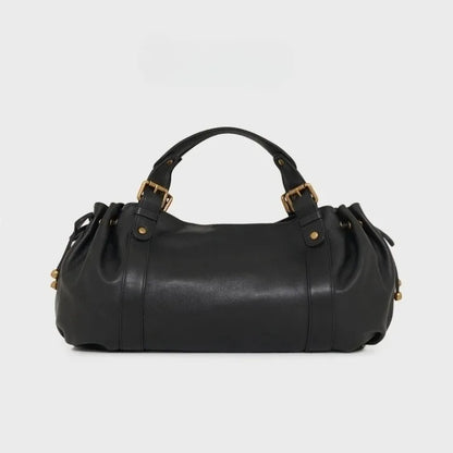 Sac à main à bandoulière Simple pour femmes, sac Boston élégant et polyvalent, sac de travail intérieur en Polyester doux