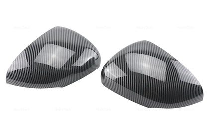 For Mercedes-Benz W177 V177 C118 X118 2018-2023 Black Carbon Fiber Car Rear View Door Wing Side Mirror Cover Caps Shell Case