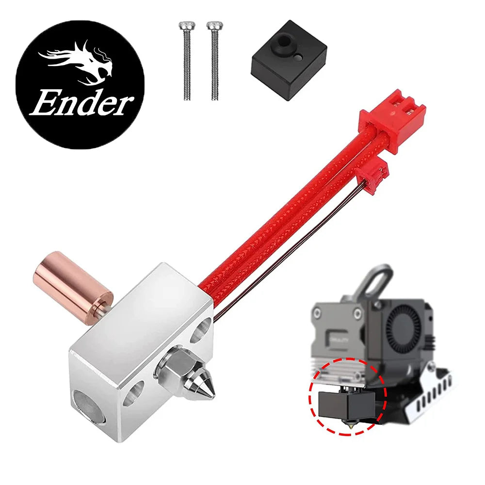 CREALITY High Temperature Pro Heating Block Kit for Ender-3 S1 CR-10 Smart Pro Printer Equipped with Sprite Extruder