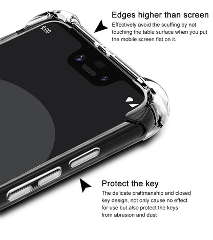 HMD Aura 2 4G Case Air Cushion Shockproof Airbag Silicone Soft TPU Back Cover Case for HMD Key HMDKey TA-1690 Arc HMDArc 4G 2025