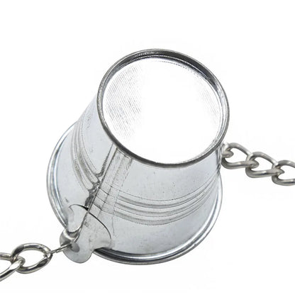 Nipple Clip Metal Chain Clip Clitoral Clip Adult Sex Toy Slave Bucket BDSM Small Water Bucket Silver Iron Chain Clip Suitable Fo