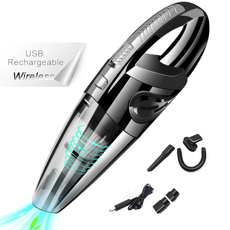 Podofo Vacuum Cordless Powerful Cyclone Suction Portable 120W Rechargeable Car Vacuum Cleaner Handheld Quick Charge