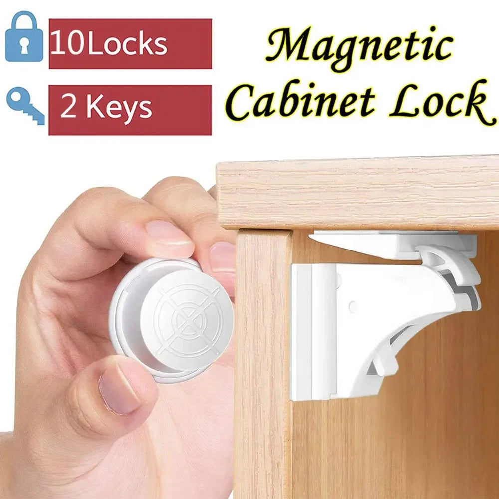 No Drills, No Tools Required - Our Magnetic Child Safety Locks are Easy to Install and Perfect for Cabinets and Drawers