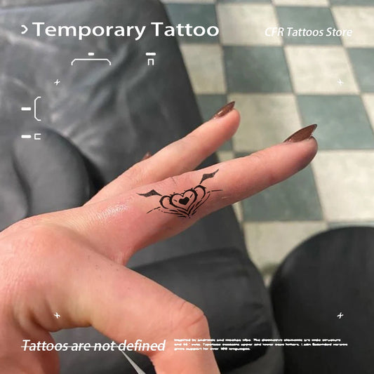Temporary Tattoos Man Sexy Hotwife Waterproof Fake Tatto Finger Succubus Herbal Juice Tattoo Sticker Must Tattoo Woman Tatuaje