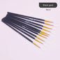 10Pcs/Set Fine Hand-painted Thin Hook Line Pen Short Wood Rod Drawing Art Pen Paint Brush Art Supplies Nylon Brush Special Offer