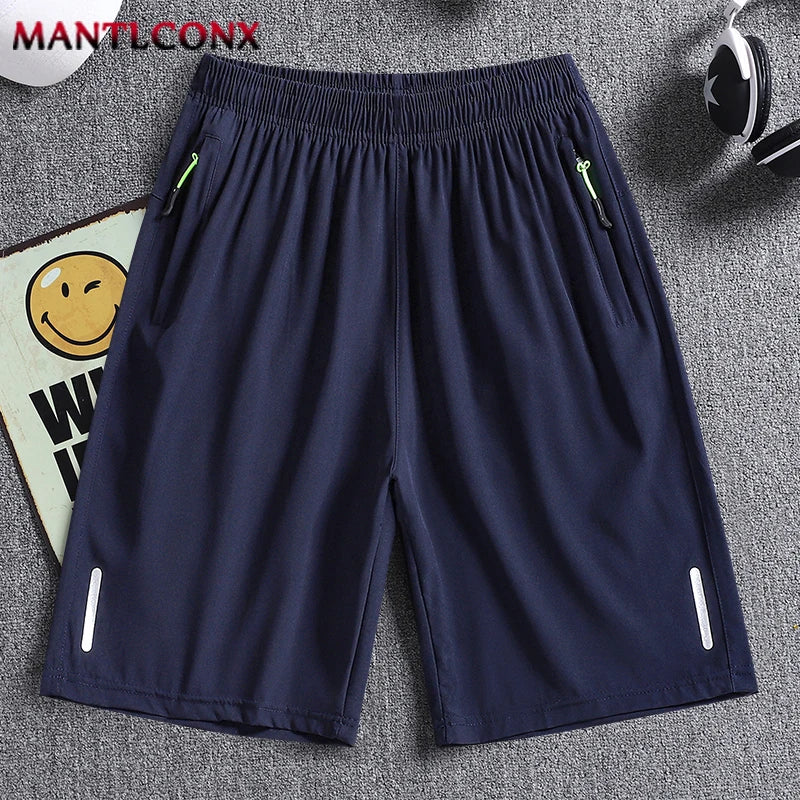 Men's Sports Shorts Elastic Workout Jogging Bottom Casual Gym Fitness Summer Short Pants Men Short Quick Dry Training Running XL
