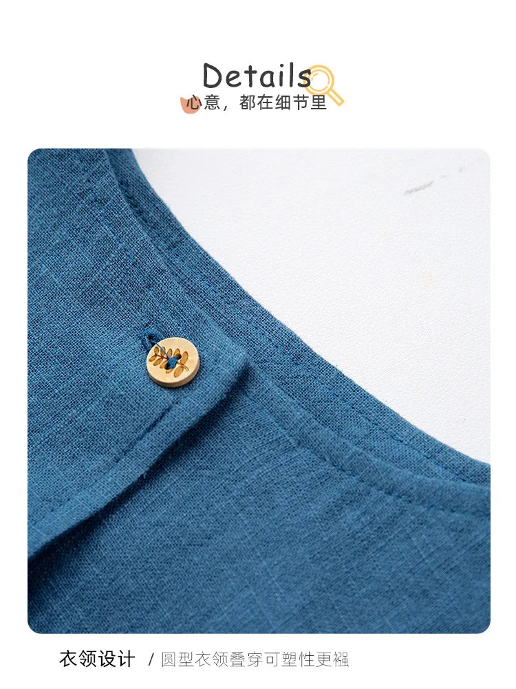 Spring Thin Retro Linen Jacket Children 2026 New Solid Color Single-Breasted Cardigan Casual Long-Sleeved Boys And Gilrs Coats
