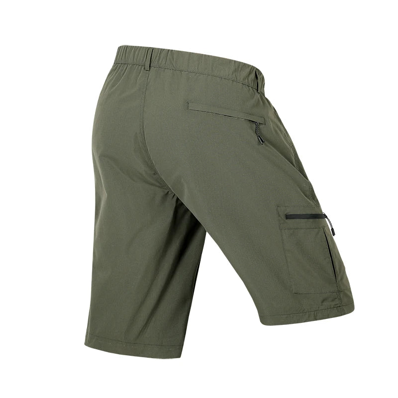 Summer Quick Dry Cargo Shorts Mens Lightweight Work Cargo Shorts Multi Pockets Waterproof Outdoor Hiking Fishing Shorts Male