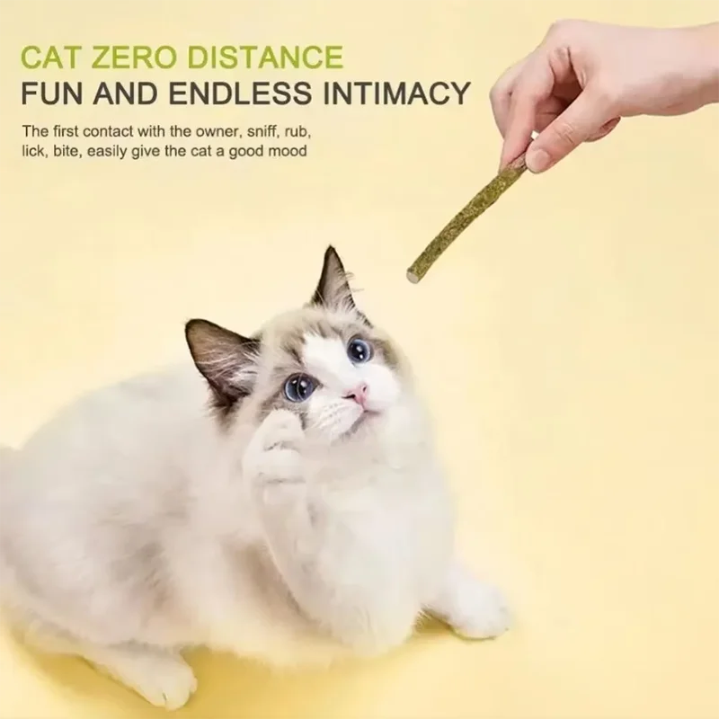 Pet Cat Peppermint Teeth Teeth Teeth Cleaning Bite Stick Teasing Cat Stick Cat Bite Resistant Soothing Snack