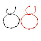 2 Pieces Red String Handmade Bracelets Black Cord Bracelet Adjustable Kabbalah Red Knot String Bracelet Amulet for Protection
