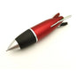 4in1 Color Retractable Rocket Ballpoint Pen 1.0mm Bullet Tip Office School Writing Signature Ball Pens Stationery Black Blue Red