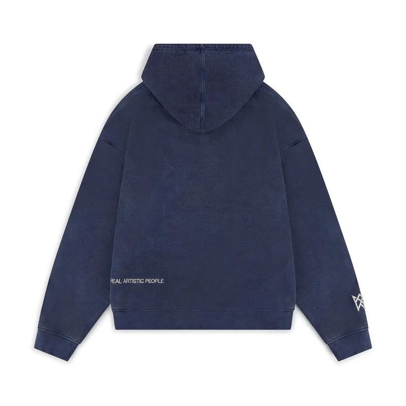 Y2K women's hooded sports shirt with letters and rhinestonespunk Gothic oversized sports shirtstreet washed and distressed