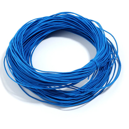 Apx 25 Yards 1mm Fabric Crafting Cords DIY Bracelets Braided Elastic Cord Beading Threads Stretch String for Jewelry Making