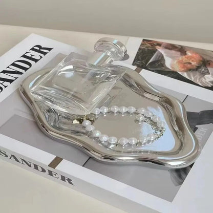Creative Plastic Jewelry Tray Mini Cloud Shape Storage Plate Jewelry Display Plate Watches/Keys Storage
