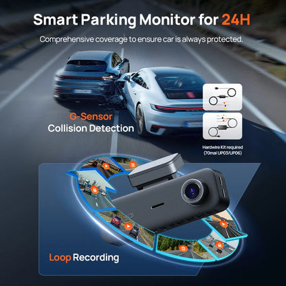 70mai 3-Channel Dash Cam T800E 4K HDR F1.55 Aperture Supercapacitor Voice Control GPS Car DVR 70mai T800E WiFi 6 5GHz