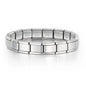 GEMOSA 9mm Width Italian Charm Bracelet Fashion Stainless Steel Bangle Elastic Link Chain High Quality Factory DIY