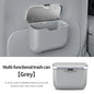 Multifunctional Car Trash Can with Lid Button, Hanging Storage Bin for Wet and Dry Use, Auto Interior Accessories, Organizer Box