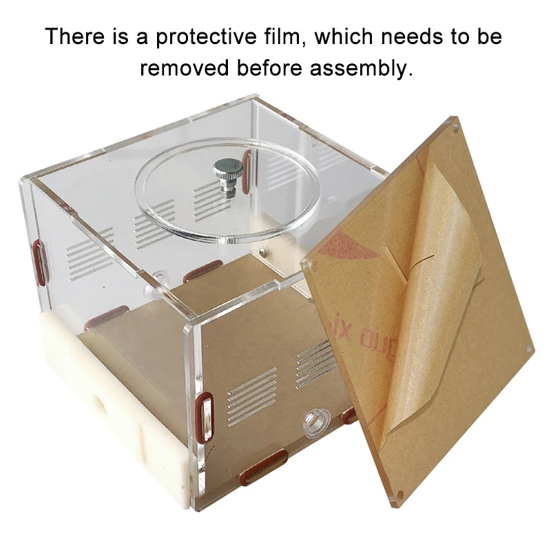 Acrylic Ant Farm Unlimited Expansion Ant Nest with Feeding Area Gypsum Ant House Pet Anthill Workshop Moisturizing Water Tower