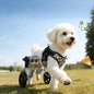 Pet Dog Wheelchair Cart Adjustable Pet Mobility Aid with Wheels Disabled Cat Dog Rehabilitation Walking Mobility Aid Pet Bracket