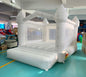 White Bounce House Oxford Bouncy Castle with Two Slides Bounce House for Kids with Large Ball Pits wedding Party Inflatable toys
