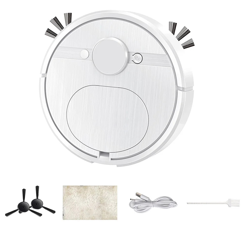 3 In 1 Smart Sweeping Robot Multi-Purpose Intelligent Wiping Floor Robot Rechargeable Automatic Cleaning Machine for Dust Remove