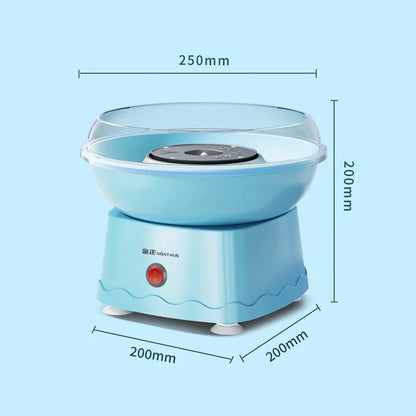 Cotton Candy Machine for Kids DIY Portable with Large Food Grade Splash-Proof Plate Efficient Heating Hard & Sugar Free