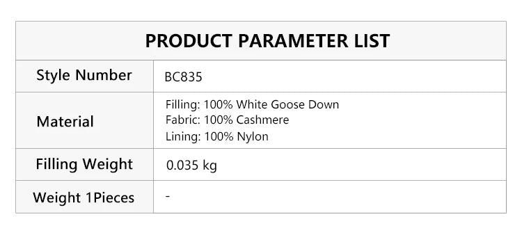 BC911 Polo Collar Spliced 100% Cashmere Long Sleeve Single Breasted White Goose Down Jacket for Women