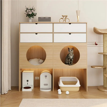 Balcony Pet Cabinet Cat Nest Cabinet Household Indoor Cat House Luxury Pet Villa Locker Side Cabinet Dog House